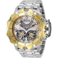 שעון יד אנלוגי לגברים עם רצועת Stainless Steel כסופה Invicta Reserve Venom 33543 - צבע זהב