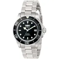 שעון יד אנלוגי לגברים עם רצועת Stainless Steel כסופה Invicta Pro Diver 8926OB - צבע שחור