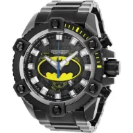שעון יד אנלוגי לגברים עם רצועת Stainless Steel מהדורת Invicta DC Comics Batman 26912 - צבע שחור