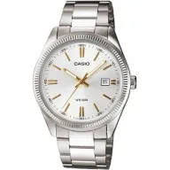 שעון יד אנלוגי לגברים עם רצועת Stainless Steel כסופה Casio MTP-1302D-7A2VDF - כסוף / זהב