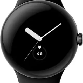 image #1 of שעון חכם Google Pixel Watch 41mm - צבע שעון Matte Black / צבע רצועה Obsidian Active - שנה אחריות 