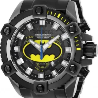 image #0 of שעון יד אנלוגי לגברים עם רצועת Stainless Steel מהדורת Invicta DC Comics Batman 26912 - צבע שחור