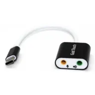 מפצל אוזניות ומקרופון בחיבור Gold Touch USB-C 