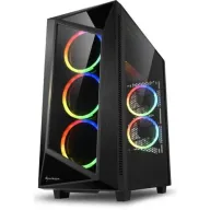 מציאון ועודפים - מארז מחשב ללא ספק Sharkoon REV200 ATX - צבע שחור