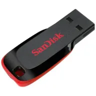 זיכרון נייד SanDisk Cruzer Blade - דגם SDCZ50-016G - נפח 16GB - צבע שחור