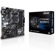 לוח אם Asus PRIME B550M-K AM4, AMD B550, DDR4, PCI-E, VGA, DVI, HDMI