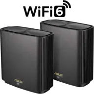 ראוטר (2 יחידות) Asus ZenWIFI XT8 AX6600 802.11ax Tri-Band Mesh Wireless WiFi 6 6600Mbps - צבע שחור