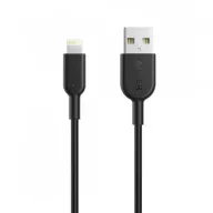 כבל סנכרון וטעינה Anker PowerLine II בחיבור USB Type-A לחיבור Lightning באורך 0.9 מטר - צבע שחור