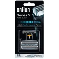 סכין גילוח להחלפה למכונות גילוח בראון Braun Series 5 51S - צבע כסוף