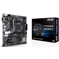 לוח אם  ASUS PRIME A520M-E AM4, AMD A520, DDR4, PCI-E, VGA, DVI, HDMI