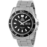 שעון יד אנלוגי אוטומטי לגברים Orient Mako XL Diving FEM75001BW - צבע כסוף