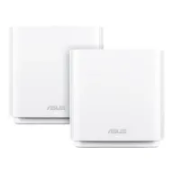 ראוטר (2 יחידות) Asus ZenWIFI CT8 AC 802.11ac Tri-Band Mesh Wireless - צבע לבן