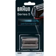 סכין גילוח להחלפה למכונות גילוח בראון Braun Series 5 52B - צבע שחור