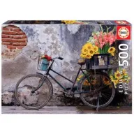 פאזל 500 חלקים מבית Educa - אופניים עם פרחים