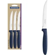 3 סכינים לחיתוך בשר וירקות  8.3 אינטש / 21.3 ס''מ Tramontina - צבע כחול