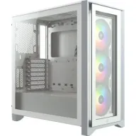 מארז לגיימרים ללא ספק Corsair iCUE 4000X RGB Tempered Glass Mid Tower - צבע לבן