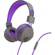 אוזניות קשת Over-Ear חוטיות לילדים JLab JBuddies Studio - צבע אפור/סגול
