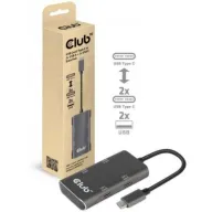 מציאון ועודפים - מפצל בחיבור USB 3.1 Club3D 2xUSB Type A + 2xUSB Type-C Data Hub 