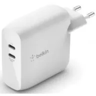מטען קיר USB-C כפול Belkin Boost Charge GaN 18W+45W - צבע לבן