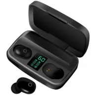 אוזניות תוך-אוזן True Wireless ומארז טעינה עם תצוגה דיגיטלית FutureCell Earbuds TWS A10S - צבע שחור