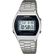 שעון יד דיגיטלי וינטאג' עם רצועת מתכת Casio B640WD-1AVDF - כסוף / שחור
