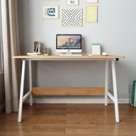 שולחן מחשב דגם My Casa Ari - צבע לבן/חום