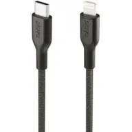 כבל Lightning ל-USB Type-C קלוע באורך 1 מטר Playa By Belkin - צבע שחור