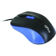 עכבר חוטי GPlus EMO-381BL - צבע שחור/כחול