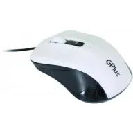 עכבר חוטי GPlus EMO-381W - צבע שחור/לבן
