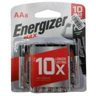 8 סוללות Energizer Max Alkaline AA LR6 Pack