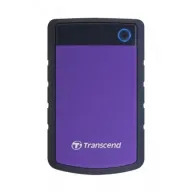 כונן קשיח חיצוני Transcend StoreJet 25H3P TS1TSJ25H3P 1TB USB 3.0 - צבע שחור / סגול