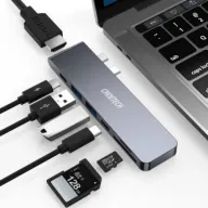 תחנת עגינה Choetech USB Type-C 7 IN 1 HUB-M19-GY למחשבי Macbook
