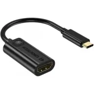 מתאם USB Type-C זכר ל- HDMI נקבה Choetech - שחור