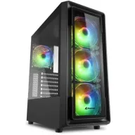 מארז מחשב ללא ספק Sharkoon TK4 RGB ATX - צבע שחור