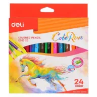 מארז עפרונות צבעוניים 24 צבעים Deli ColoRun  
