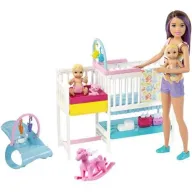 ברבי ערכת חדר תינוקות - סדרת בייביסיטר מבית Mattel