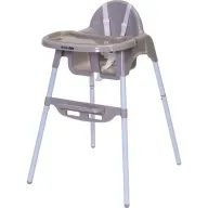 כסא אוכל 2 גבהים עם מגש נשלף מבית BabySafe - צבע אפור