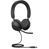 אוזניות Jabra Evolve2 40 On-Ear USB-A - צבע שחור