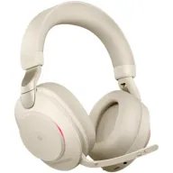 אוזניות Bluetooth אלחוטיות Jabra Evolve2 85 USB Type-C MS Teams Stereo Over-Ear - צבע בז'