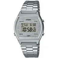 שעון יד דיגיטלי וינטאג' עם רצועת  Stainless Steel כסופה  Casio B640WDG-7DF
