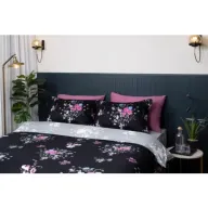 סט מצעים למיטה זוגית 100% כותנה סאטן פרחים 160x200 ס''מ Replay
