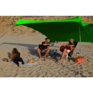 ציליית חוף 3X3 מ' רצועות חבל - צבע ירוק NGL