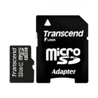 כרטיס זכרון Transcend Premium Micro SDHC TS32GUSDHC10 - נפח 32GB