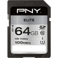 כרטיס זיכרון PNY Elite SDXC 64GB Class-10 UHS-1 U1 P-SD64GU1100EL-GE
