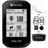 באנדל מחשב אופניים + רצועת דופק Bryton Rider 420H Bike GPS