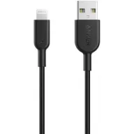 כבל סנכרון וטעינה Anker PowerLine II מחיבור USB Type-A לחיבור Lightning באורך 0.9 מטר - צבע שחור