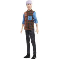 קן שיער סגול עם חולצת משבצות - סדרת פאשניסטה מבית Mattel