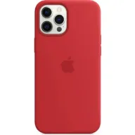 מציאון ועודפים - כיסוי סיליקון מקורי ל- Apple iPhone 12 Pro Max עם חיבור MagSafe - צבע אדום