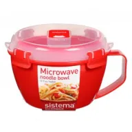 קערית נודלס 940 מ''ל Microwave צבע אדום - Sistema 
