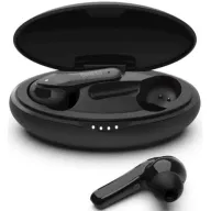 אוזניות תוך-אוזן עם מארז טעינה אלחוטי Belkin Soundform Move Plus True Wireless - צבע שחור/אפור